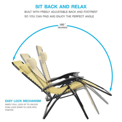 Sun-Ray 1pc Oversized Zero Gravity Chair