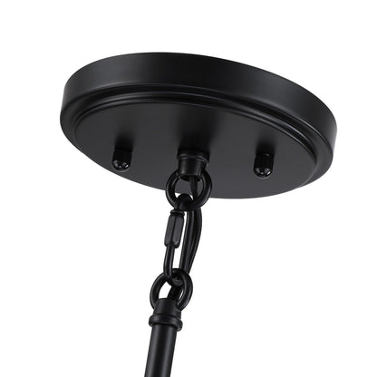 Piersan 5-Light Modern Bohemian Chandelier with Tiered Rattan Shade - 26 in. W