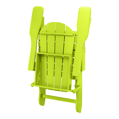 Polytrends Laguna Weather Resistant Outdoor Patio Folding Adirondack Chairs (Set of 2)