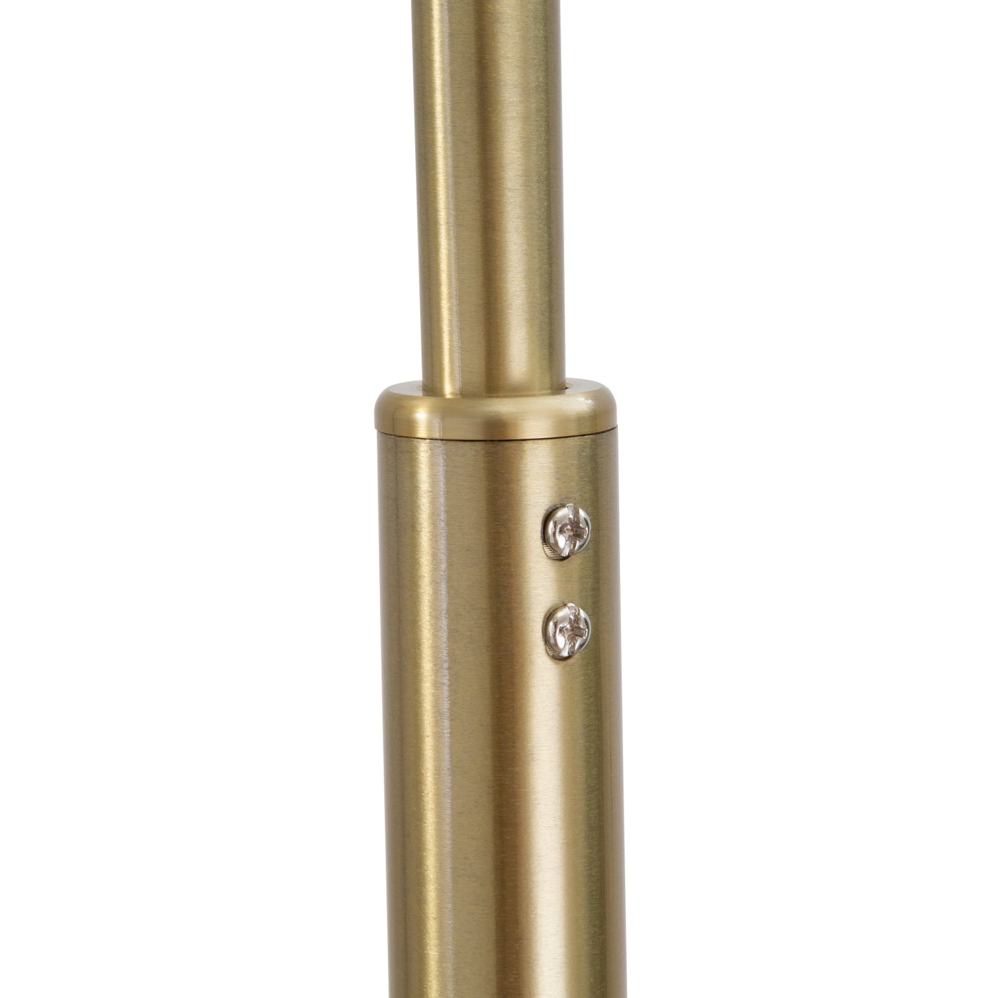 Q-Max 81 Steel Adjustable Arching Floor Lamp With Extra Large Shade and Marble Base