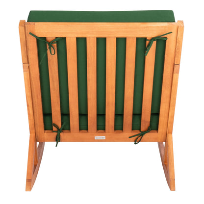 SAFAVIEH Outdoor Makaila Rocking Chair with Cushion - 26W x 31D x 38H
