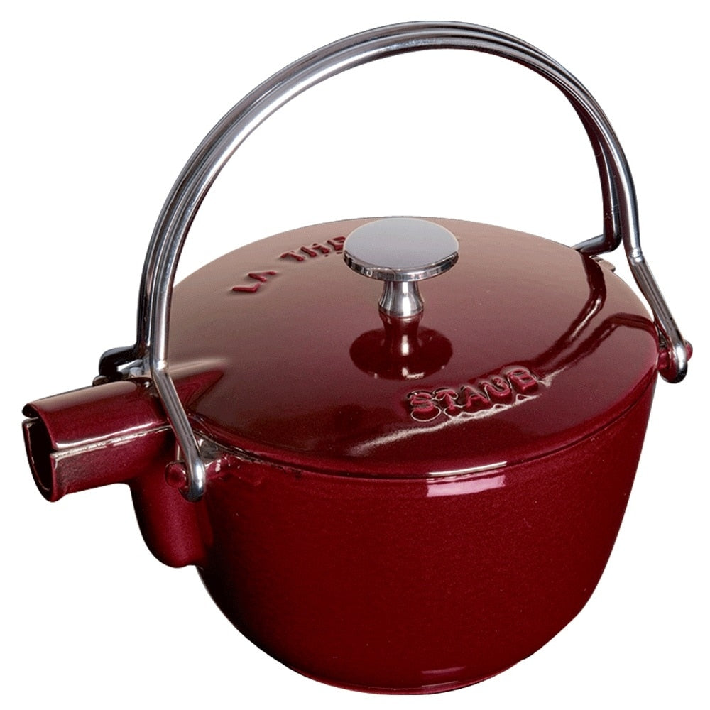 STAUB Cast Iron 1-qt Round Tea Kettle