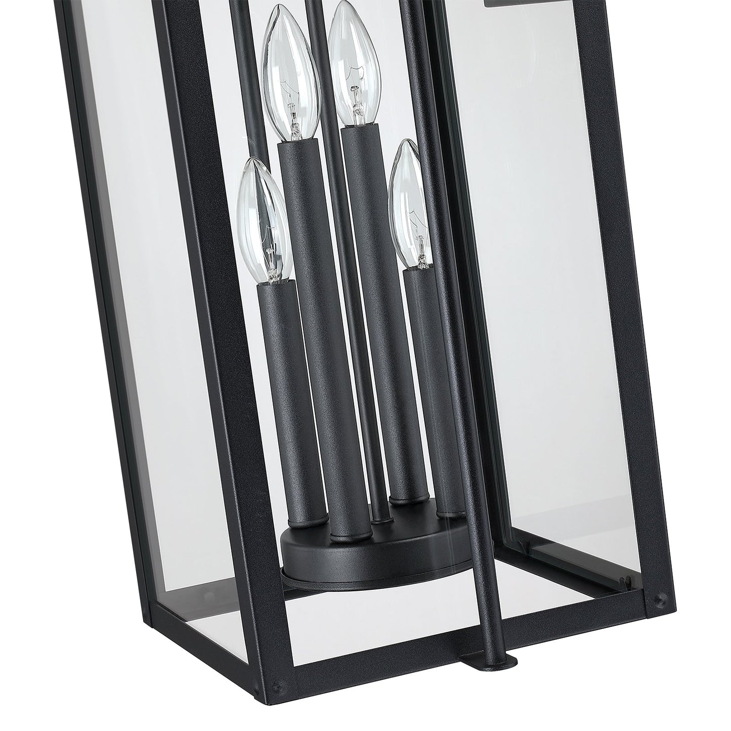 Brits Black Outdoor Wall Lantern Sconce Light