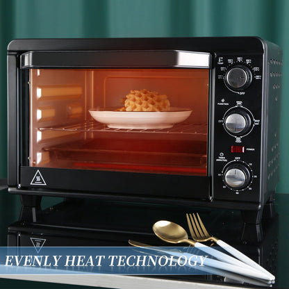 Simple Toaster Oven with 20Litres Capacity,Compact Size Countertop Toaster, Easy to Control with Timer-Bake-Broil-Toast Setting