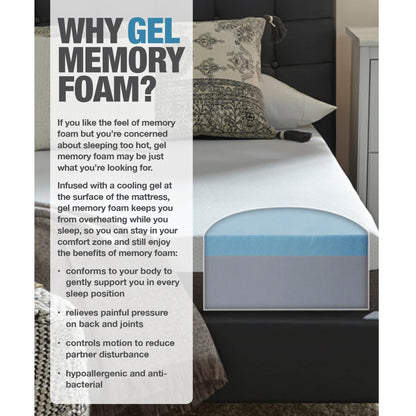 Slumber Solutions Essentials 12-inch Gel Memory Foam Mattress