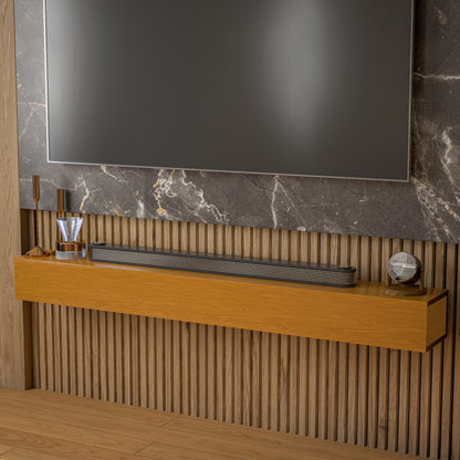 Solid Pine Wall Mounted Fireplace Mantel Floating Shelf