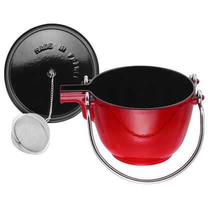 STAUB Cast Iron 1-qt Round Tea Kettle