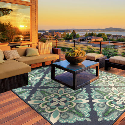 Style Haven Martinque Medallion Indoor Outdoor Area Rug-
