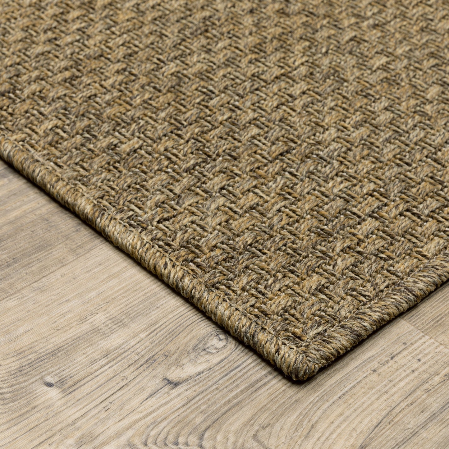 Style Haven Veranda Tonal Woven Basket Weave Indoor-Outdoor Rug