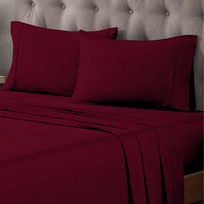 Superior Egyptian Cotton 400 Thread Count Solid Deep Pocket Bed Sheet Set