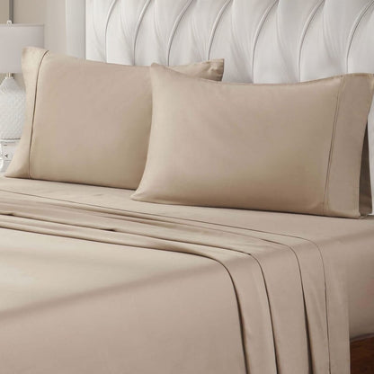 Superior Egyptian Cotton 400 Thread Count Solid Deep Pocket Bed Sheet Set