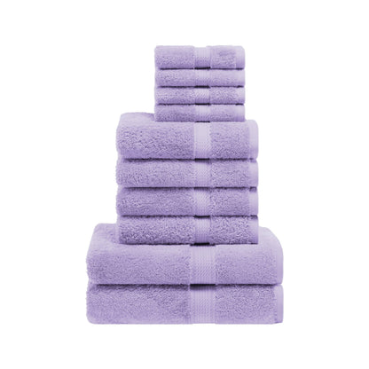 Superior Egyptian Cotton Pile Heavyweight 10-Piece Towel Set