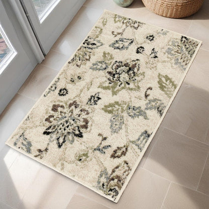 Superior Jacobean Farmhouse Floral Indoor Area Rug