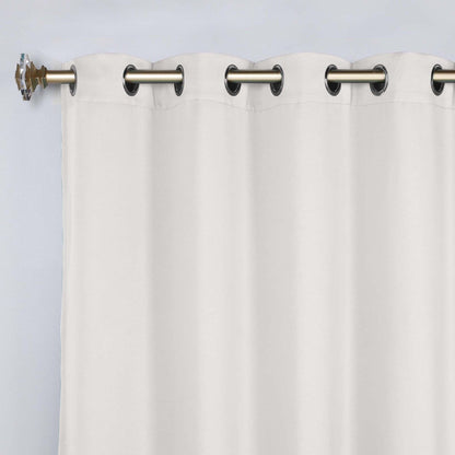 Superior Modern Solid Washable Room Darkening Blackout Curtains, Set of 2 Panels