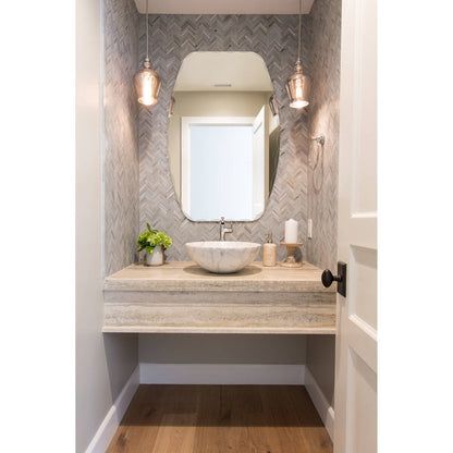 Sydney Modern Oval Frameless Bathroom Mirror