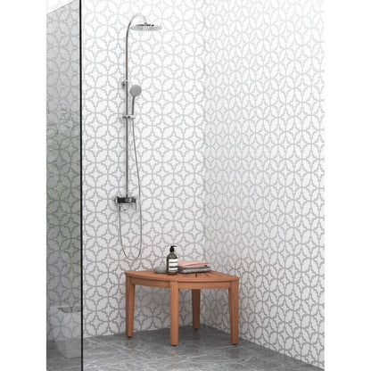 The Original Kai Corner Teak Shower Bench