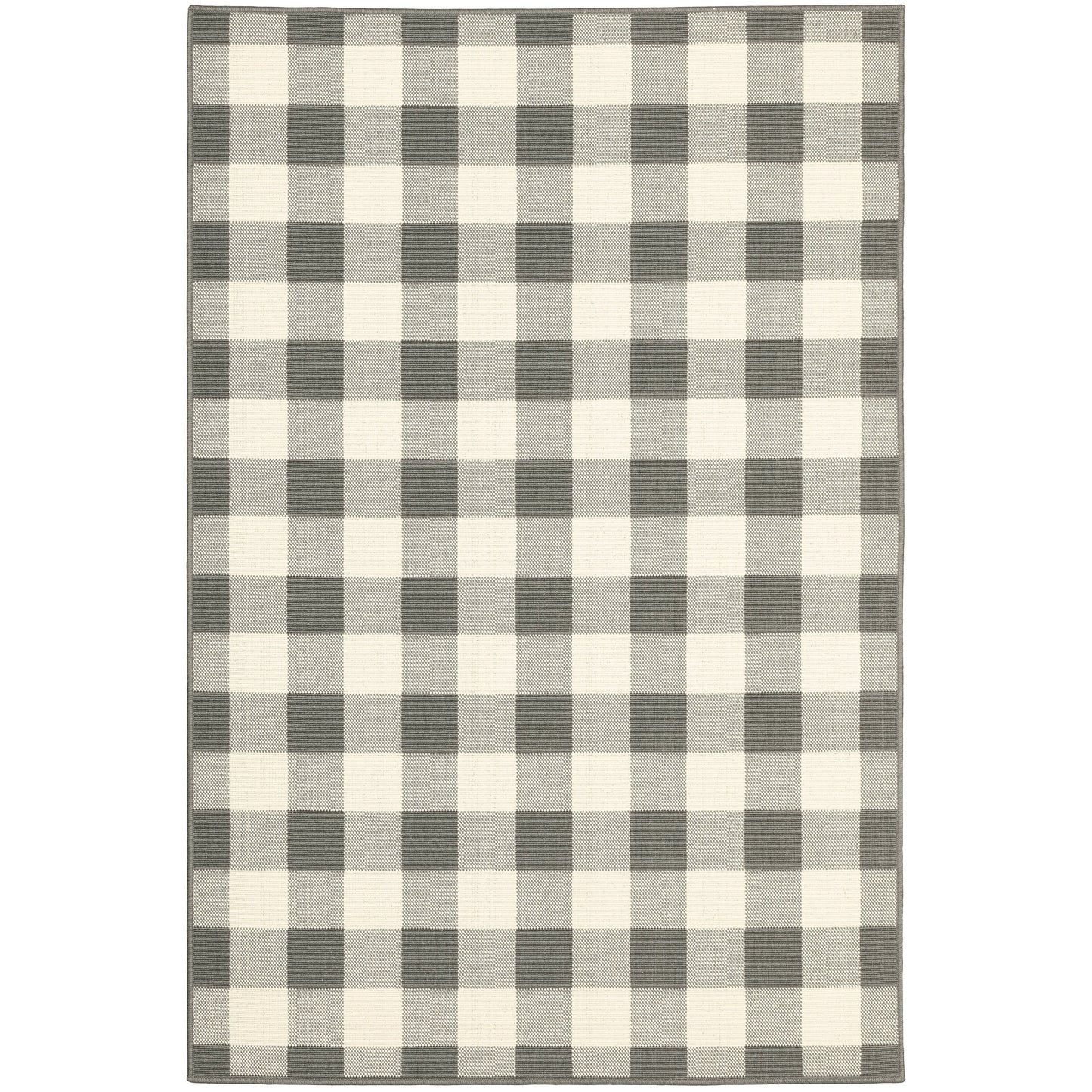 Vista Home Malta Gingham Check Indoor/Outdoor Area Rug