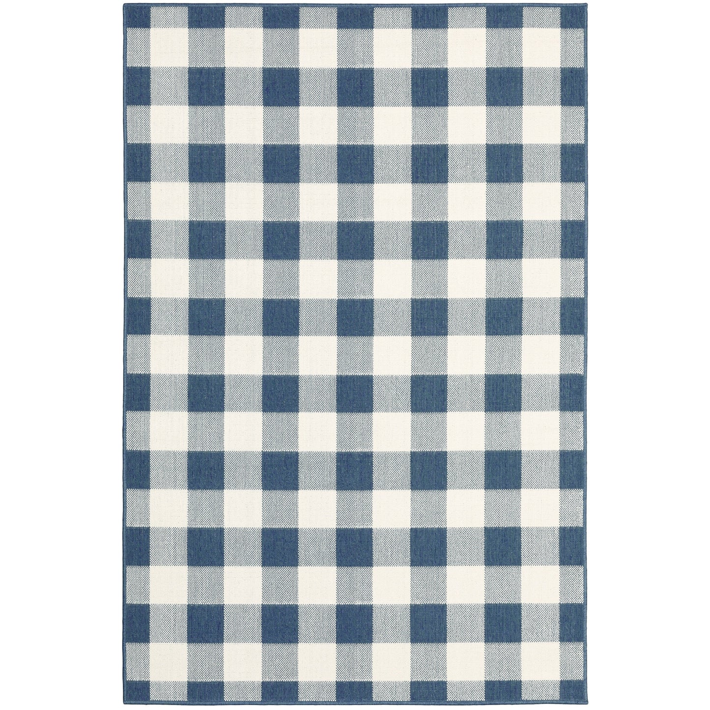 Vista Home Malta Gingham Check Indoor/Outdoor Area Rug