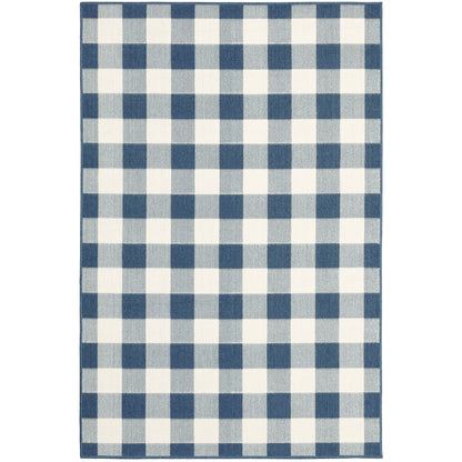 Vista Home Malta Gingham Check Indoor/Outdoor Area Rug