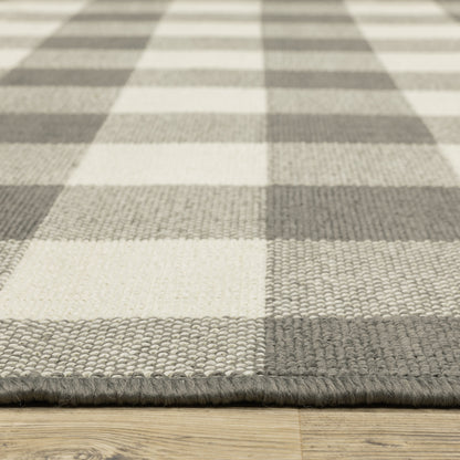 Vista Home Malta Gingham Check Indoor/Outdoor Area Rug