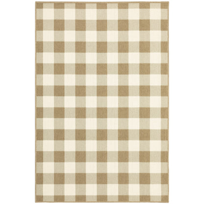Vista Home Malta Gingham Check Indoor/Outdoor Area Rug