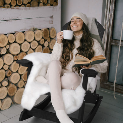 WINSOON All Weather Outdoor Rocking Chair, Set of 2