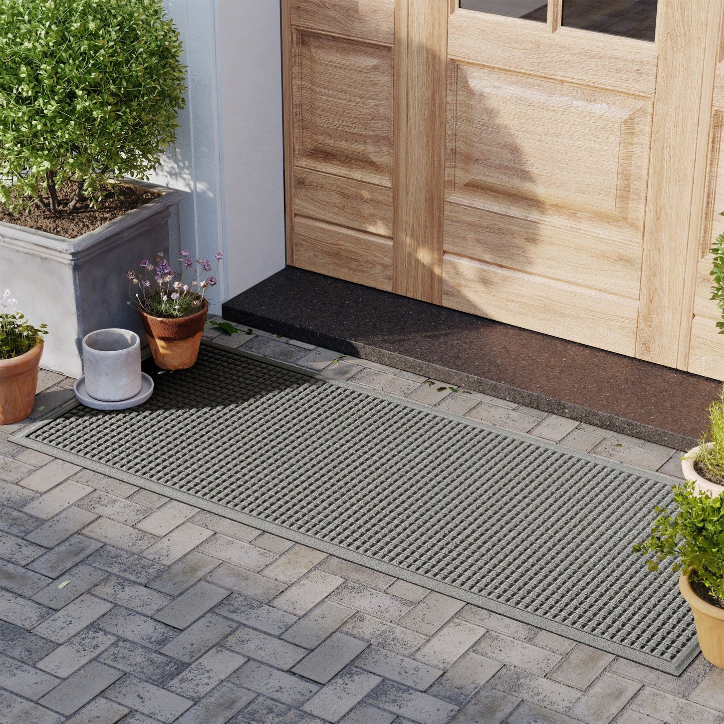 WaterHog Squares Indoor Outdoor Door Mat
