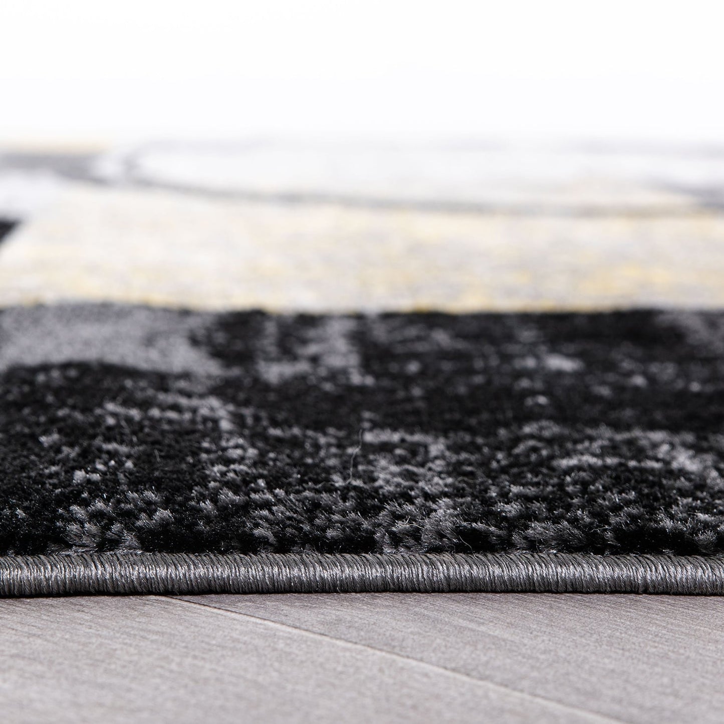 World Rug Gallery Abstract Polypropylene Machine-Made Circle Area Rug