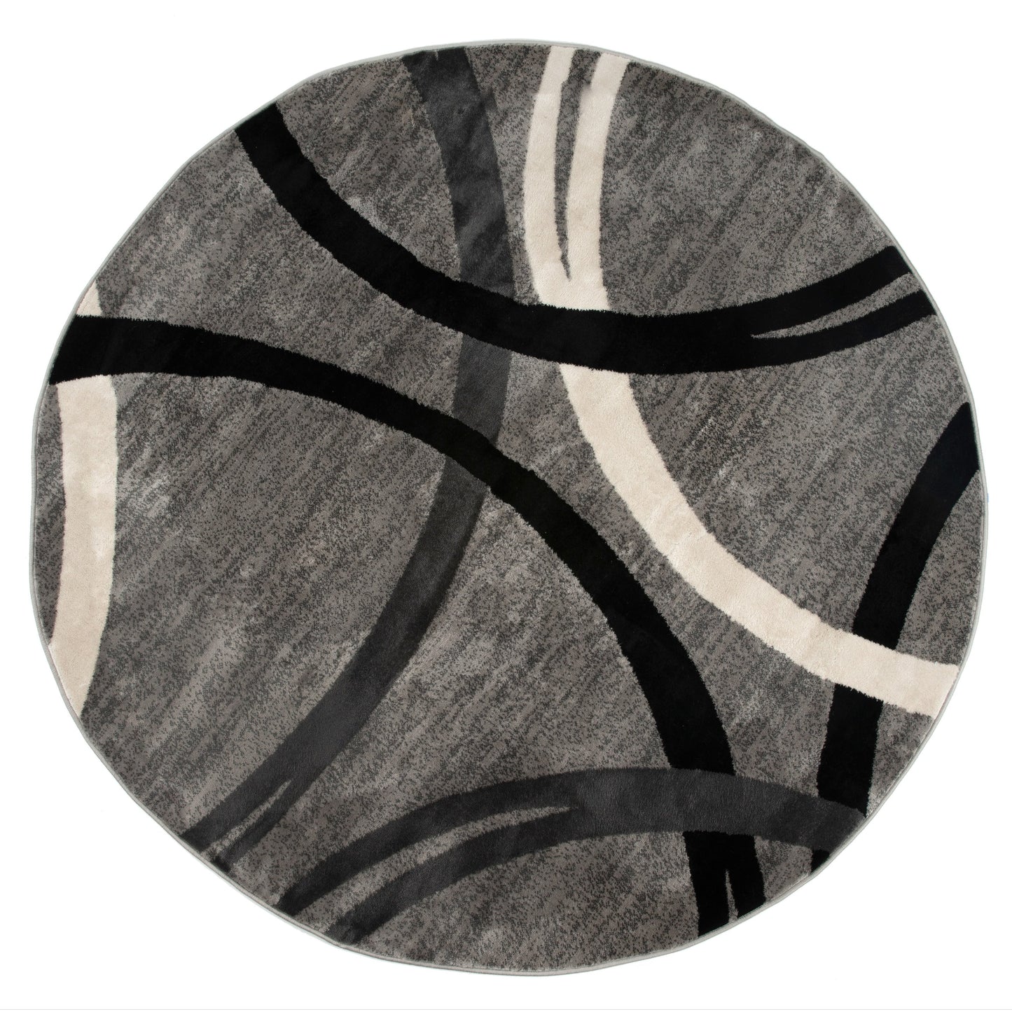 World Rug Gallery Contemporary Abstract Circles Design Area Rug