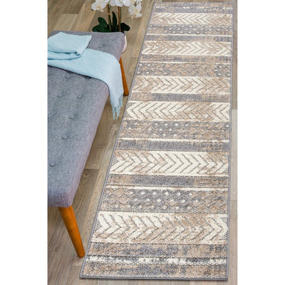 World Rug Gallery Distressed Geometric Indoor/Outdoor Area Rug