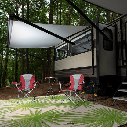 World Rug Gallery Floral Tropical Reversible Recycled Plastic Outdoor Rugs