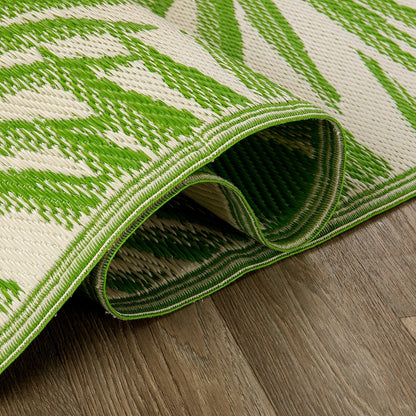 World Rug Gallery Floral Tropical Reversible Recycled Plastic Outdoor Rugs