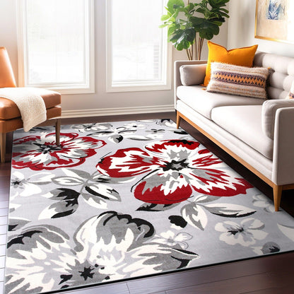 World Rug Gallery Modern Floral Design Area Rug
