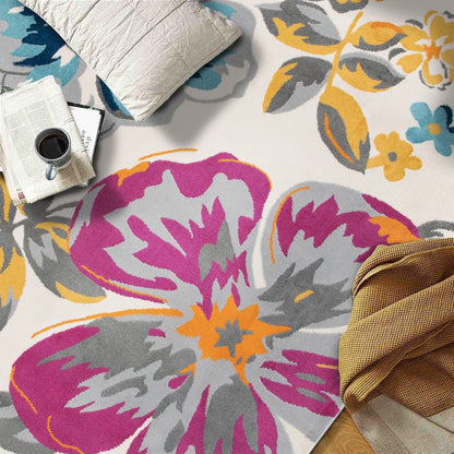 World Rug Gallery Modern Floral Design Area Rug