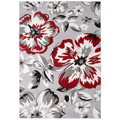 World Rug Gallery Modern Floral Design Area Rug