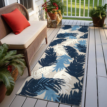 World Rug Gallery Tropical Floral Modern Indoor/Outdoor Area Rug