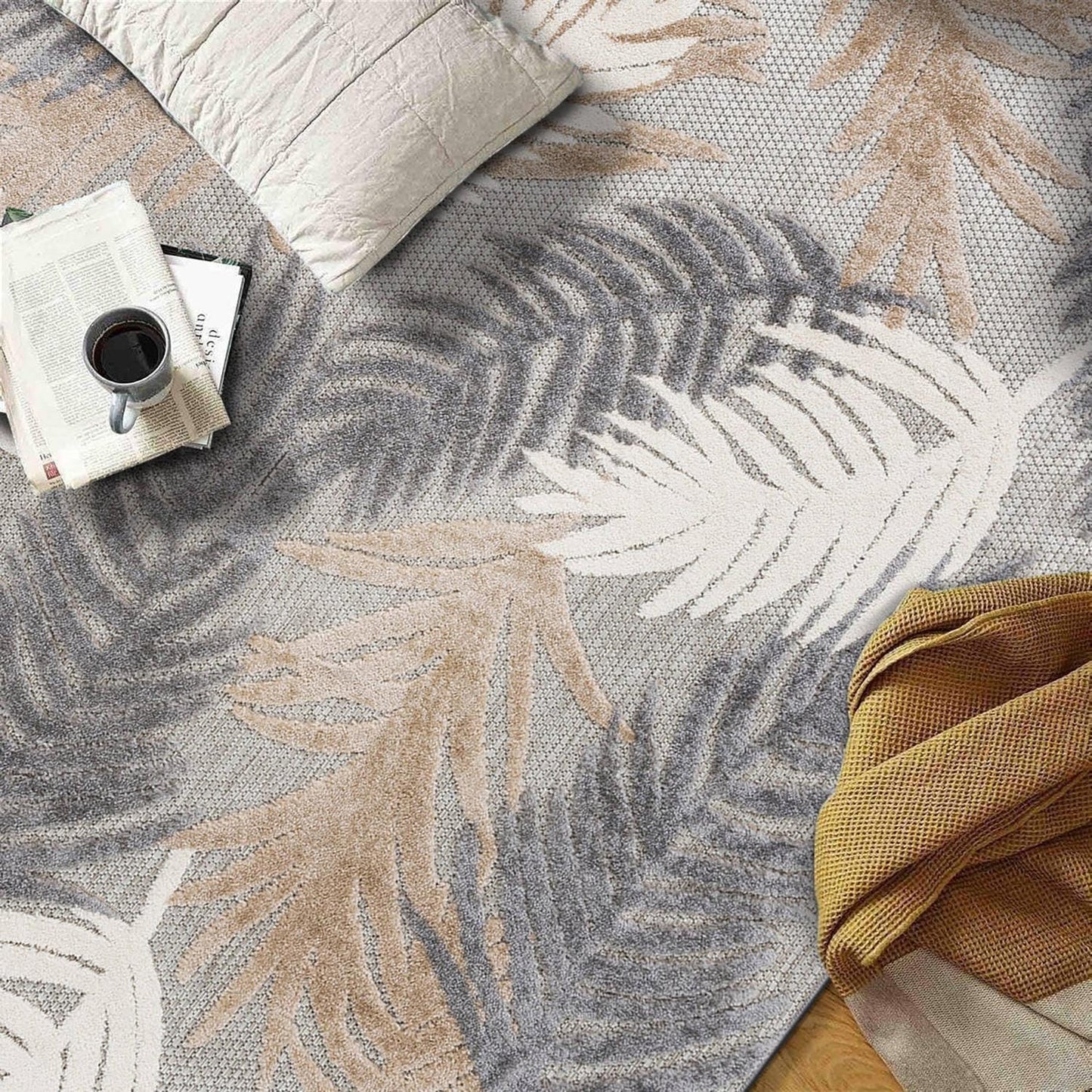 World Rug Gallery Tropical Floral Modern Indoor/Outdoor Area Rug