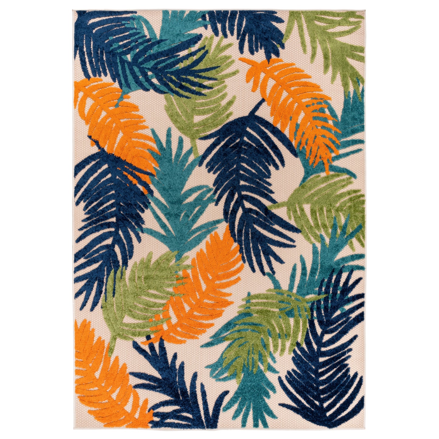 World Rug Gallery Tropical Floral Modern Indoor/Outdoor Area Rug