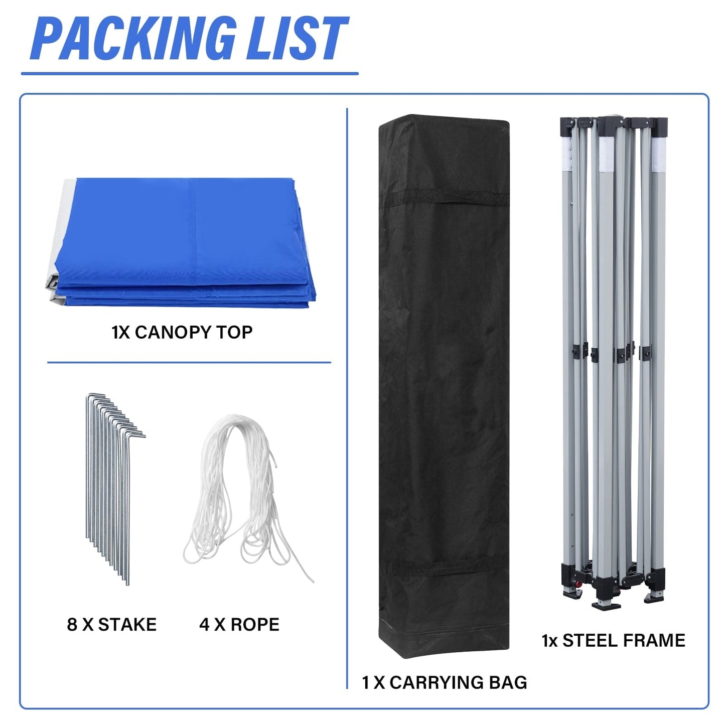 Zenova 10' x 10' Outdoor Pop Up Canopy Tent Patio Gazebo Party Wedding Tent