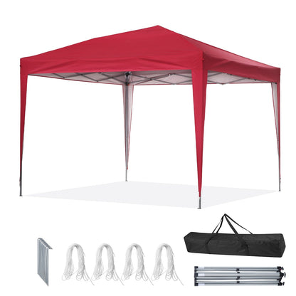 Zenova 10' x 10' Outdoor Pop Up Canopy Tent Patio Gazebo Party Wedding Tent