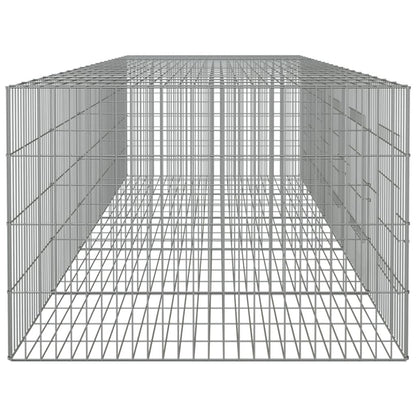 vidaXL 3-Panel Rabbit Cage Animal Hutch Playpen Enclosure Galvanized Iron